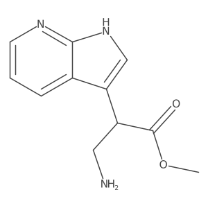 methyl 3-amino-2-{1H-pyrrolo[2,3-b]pyridin-3-yl}propanoate Structure