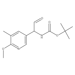 tert-butyl N-[1-(6-methoxy-5-methylpyridin-3-yl)-2-oxoethyl]carbamate Structure