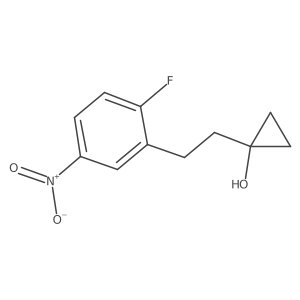 1-[2-(2-Fluoro-5-nitrophenyl)ethyl]cyclopropan-1-ol Structure