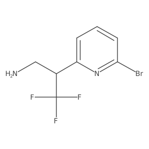 2-(6-Bromopyridin-2-yl)-3,3,3-trifluoropropan-1-amine Structure