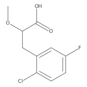 3-(2-Chloro-5-fluorophenyl)-2-methoxypropanoic acid结构式