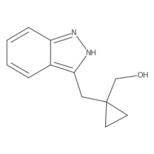 {1-[(1H-indazol-3-yl)methyl]cyclopropyl}methanol结构式