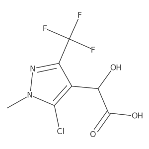 2-[5-chloro-1-methyl-3-(trifluoromethyl)-1H-pyrazol-4-yl]-2-hydroxyacetic acid结构式