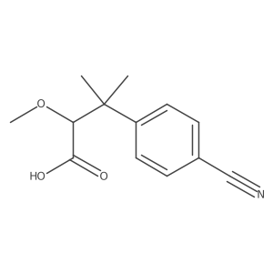 3-(4-Cyanophenyl)-2-methoxy-3-methylbutanoic acid Structure
