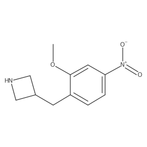3-[(2-Methoxy-4-nitrophenyl)methyl]azetidine Structure