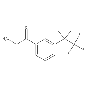 2-Amino-1-[3-(pentafluoroethyl)phenyl]ethan-1-one结构式
