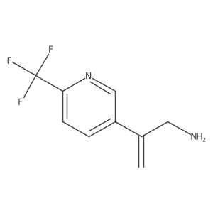 2-[6-(Trifluoromethyl)pyridin-3-yl]prop-2-en-1-amine结构式