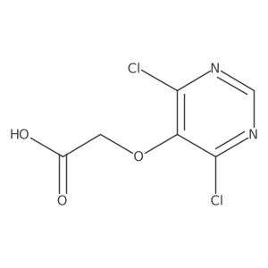 2-[(4,6-Dichloropyrimidin-5-yl)oxy]acetic acid Structure