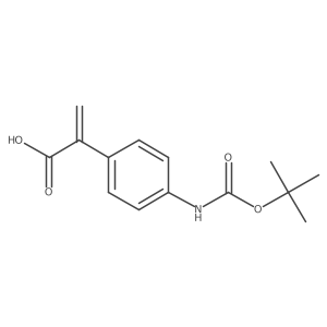 2-(4-{[(Tert-butoxy)carbonyl]amino}phenyl)prop-2-enoic acid Structure