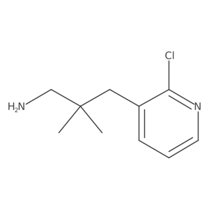 3-(2-Chloropyridin-3-yl)-2,2-dimethylpropan-1-amine结构式