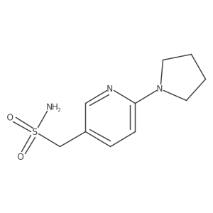 [6-(Pyrrolidin-1-yl)pyridin-3-yl]methanesulfonamide结构式