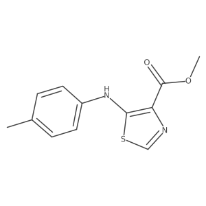 Methyl 5-(4-methylanilino)-1,3-thiazole-4-carboxylate Structure