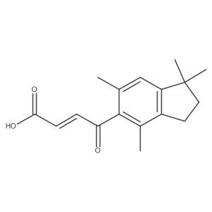 4-(2,3-Dihydro-1,1,4,6-tetramethyl-1H-inden-5-yl)-4-oxo-2-butenoic acid Structure