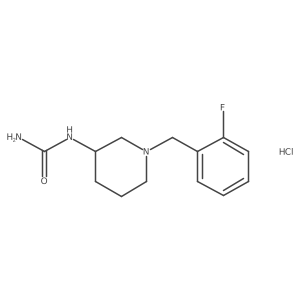 (R)-1-(1-(2-Fluorobenzyl)piperidin-3-yl)urea hydrochloride Structure