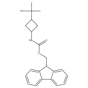 (9H-fluoren-9-yl)methyl N-[3-(2-hydroxypropan-2-yl)cyclobutyl]carbamate Structure
