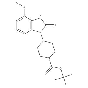 Tert-butyl 4-(4-methoxy-2-oxo-2,3-dihydro-1H-1,3-benzodiazol-1-yl)piperidine-1-carboxylate Structure