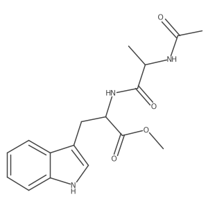 Methyl acetyl-L-alanyl-L-tryptophanate结构式