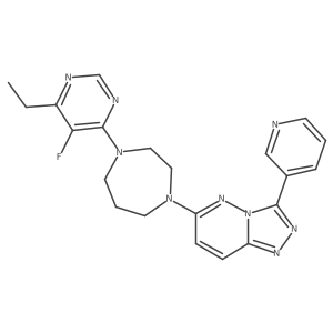 1-(6-Ethyl-5-fluoropyrimidin-4-yl)-4-[3-(pyridin-3-yl)-[1,2,4]triazolo[4,3-b]pyridazin-6-yl]-1,4-diazepane结构式