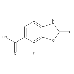 7-Fluoro-2-oxo-2,3-dihydrobenzo[d]oxazole-6-carboxylic acid结构式
