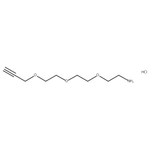 2-[2-(2-Prop-2-ynoxyethoxy)ethoxy]ethanamine;hydrochloride结构式