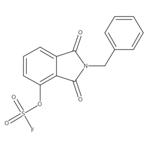 2-benzyl-1,3-dioxo-2,3-dihydro-1H-isoindol-4-yl sulfurofluoridate结构式