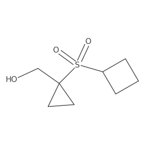(1-(Cyclobutylsulfonyl)cyclopropyl)methanol Structure