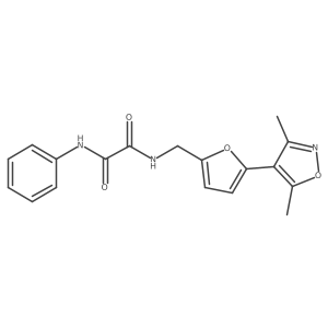 N-{[5-(3,5-dimethyl-1,2-oxazol-4-yl)furan-2-yl]methyl}-N'-phenylethanediamide Structure
