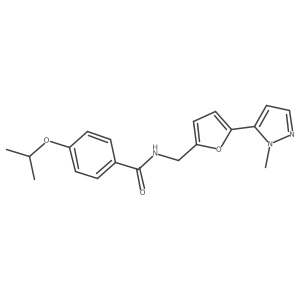 N-{[5-(1-methyl-1H-pyrazol-5-yl)furan-2-yl]methyl}-4-(propan-2-yloxy)benzamide Structure