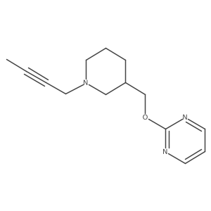 2-{[1-(But-2-yn-1-yl)piperidin-3-yl]methoxy}pyrimidine结构式