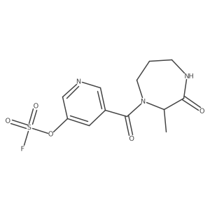 1-(5-Fluorosulfonyloxypyridine-3-carbonyl)-2-methyl-3-oxo-1,4-diazepane Structure