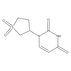 1-(1,1-Dioxo-1lambda6-thiolan-3-yl)-1,2,3,4-tetrahydropyrimidine-2,4-dione结构式