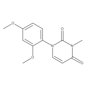 1-(2,4-Dimethoxyphenyl)-3-methyl-1,2,3,4-tetrahydropyrimidine-2,4-dione Structure