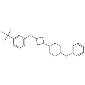 4-{[1-(1-Benzylpiperidin-4-yl)azetidin-3-yl]oxy}-2-(trifluoromethyl)pyridine Structure