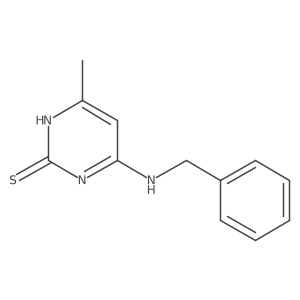 2-Mercapto-4-benzylamino-6-methylpyrimidine结构式