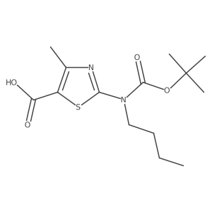 2-{[(Tert-butoxy)carbonyl](butyl)amino}-4-methyl-1,3-thiazole-5-carboxylic acid Structure