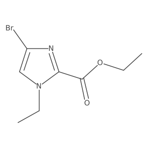 ethyl 4-bromo-1-ethyl-1H-imidazole-2-carboxylate结构式