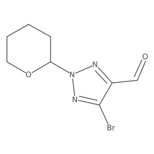 5-bromo-2-(oxan-2-yl)-2H-1,2,3-triazole-4-carbaldehyde结构式
