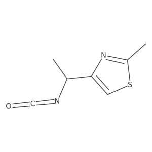 4-(1-Isocyanatoethyl)-2-methyl-1,3-thiazole Structure