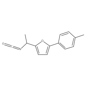2-(1-Isocyanatoethyl)-5-(4-methylphenyl)furan结构式