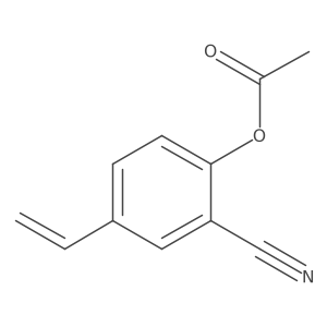 2-Cyano-4-vinylphenyl acetate Structure