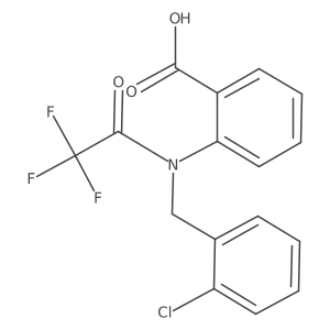 2-{N-[(2-chlorophenyl)methyl]-2,2,2-trifluoroacetamido}benzoic acid Structure
