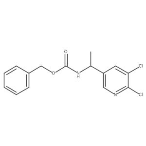 benzyl N-[1-(5,6-dichloropyridin-3-yl)ethyl]carbamate结构式