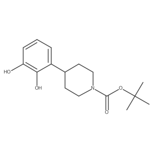 1,1-Dimethylethyl 4-(2,3-dihydroxyphenyl)-1-piperidinecarboxylate结构式