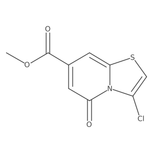 methyl 3-chloro-5-oxo-5H-thiazolo[3,2-a]pyridine-7-carboxylate结构式