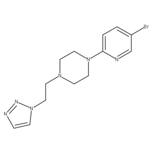 1-(5-bromopyridin-2-yl)-4-[2-(1H-1,2,3-triazol-1-yl)ethyl]piperazine结构式