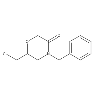(6S)-6-(Chloromethyl)-4-(phenylmethyl)-3-morpholinone结构式