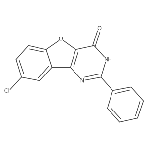 8-Chloro-2-phenylbenzofuro[3,2-d]pyrimidin-4(3H)-one Structure