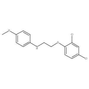 N-[2-(2,4-Dichlorophenoxy)ethyl]-4-methoxyaniline结构式