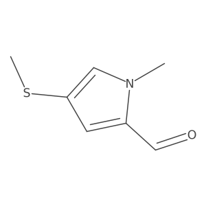 1-Methyl-4-(methylthio)-1h-pyrrole-2-carbaldehyde结构式