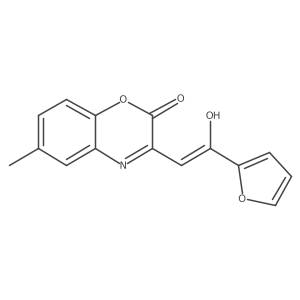 (3E)-3-[2-(furan-2-yl)-2-oxoethylidene]-6-methyl-3,4-dihydro-2H-1,4-benzoxazin-2-one结构式